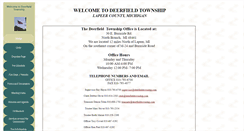 Desktop Screenshot of deerfieldtownship.com