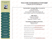 Tablet Screenshot of deerfieldtownship.com